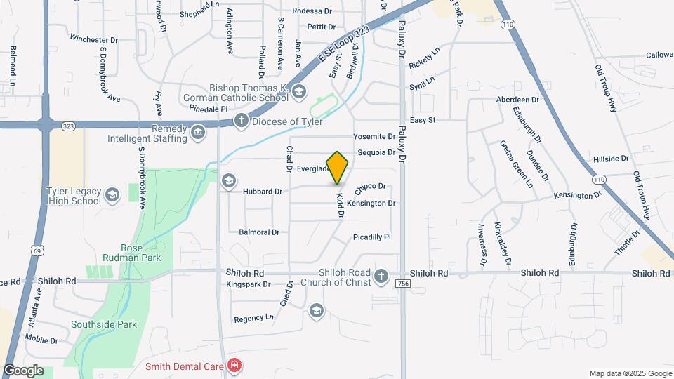 1601 Hubbard Dr Map and Location Details