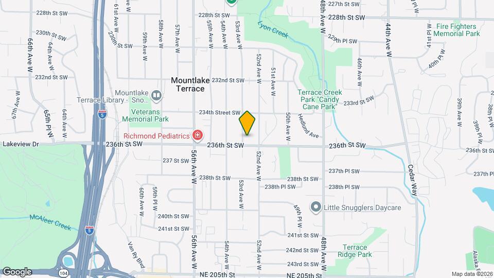 23507 53rd Ave W Mapa y Detalles de la Ubicación