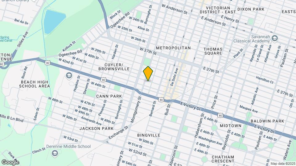 309 W 41st St, Unit D Map and Location Details