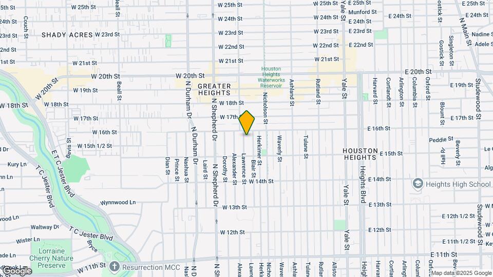 1540 Lawrence St Map and Location Details