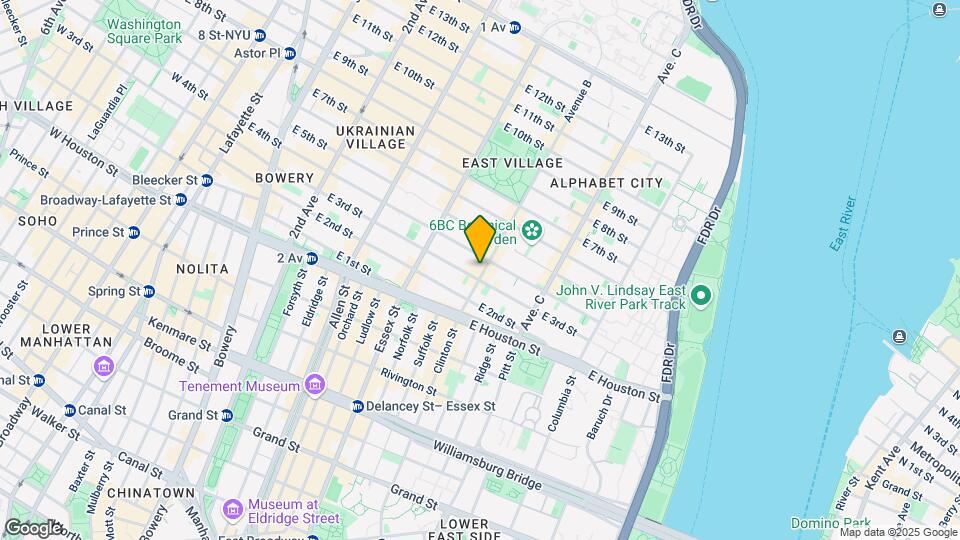 44 Avenue B Mapa y Detalles de la Ubicación