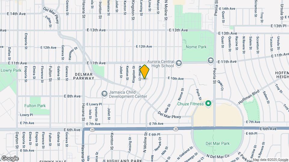 981 Lansing St Map and Location Details