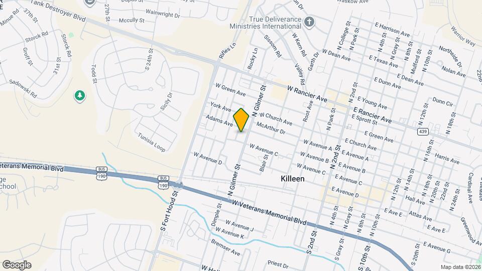 421 N Gilmer St Map and Location Details