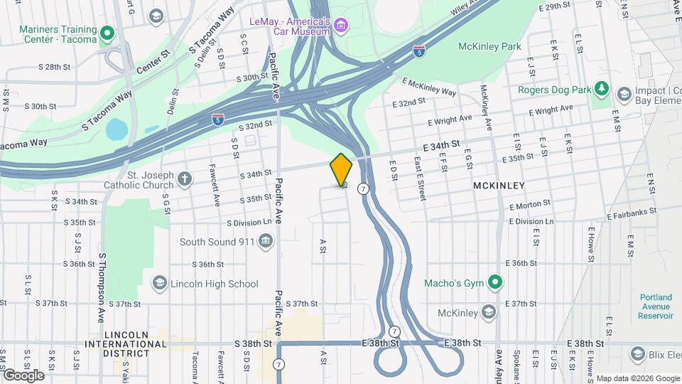 3502-3504 E B St Map and Location Details