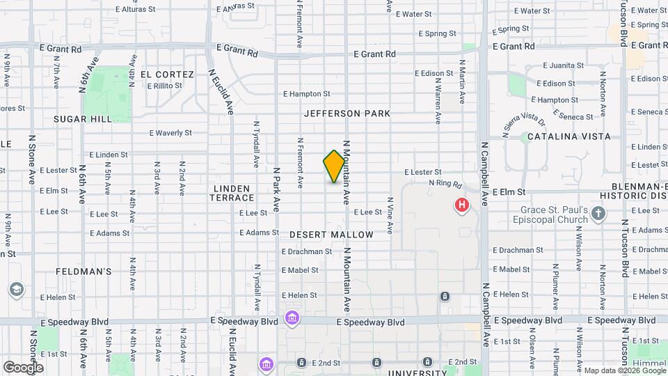 1209 E Elm St, Unit 1209 Mapa y Detalles de la Ubicación
