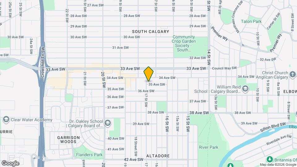 1746-1735 35 Ave SW Map and Location Details