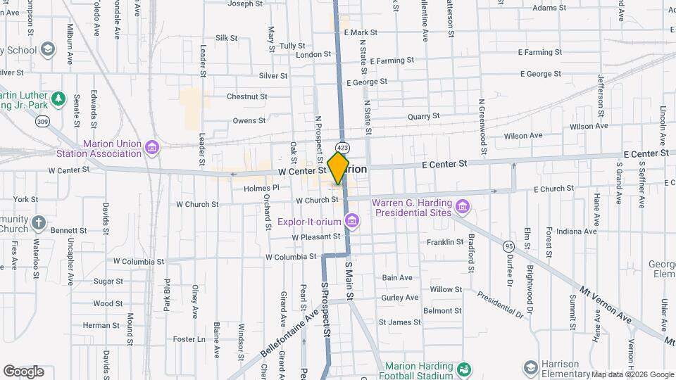 153 S Main St Map and Location Details