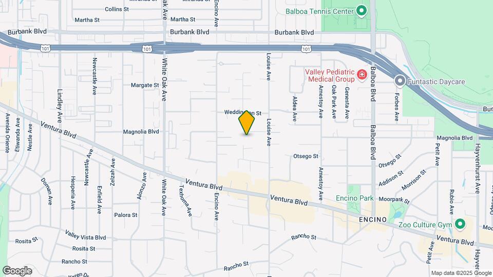 17352 Magnolia Blvd Map and Location Details