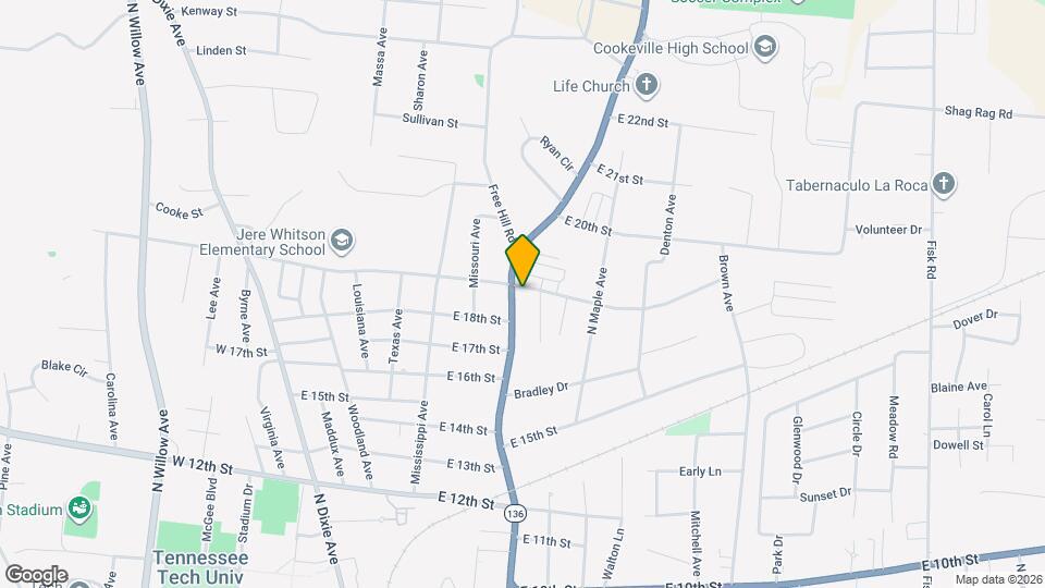 1835 N Washington Ave Mapa y Detalles de la Ubicación