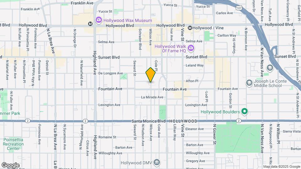 1317 Wilcox Ave Map and Location Details