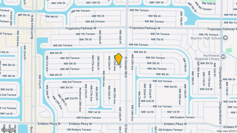 416 NW 24th Pl Map and Location Details
