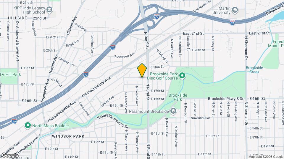 2641 E 18th St Map and Location Details