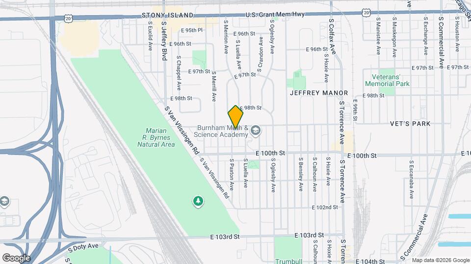 9911 S Paxton Ave Map and Location Details