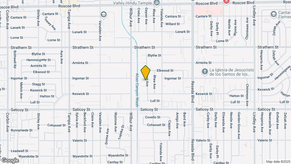 7745 Geyser Ave Map and Location Details