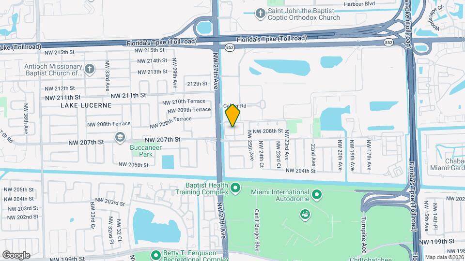 2601 NW 207th St, Unit Lakehouse - 2 Bedroom Mapa y Detalles de la Ubicación