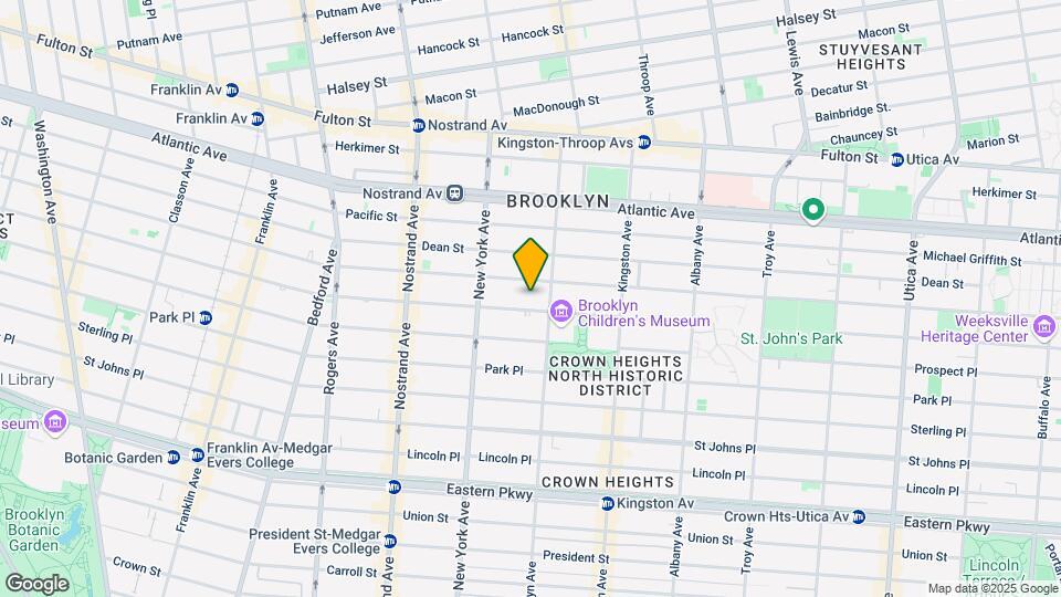 805 Saint Marks Avenue Mapa y Detalles de la Ubicación