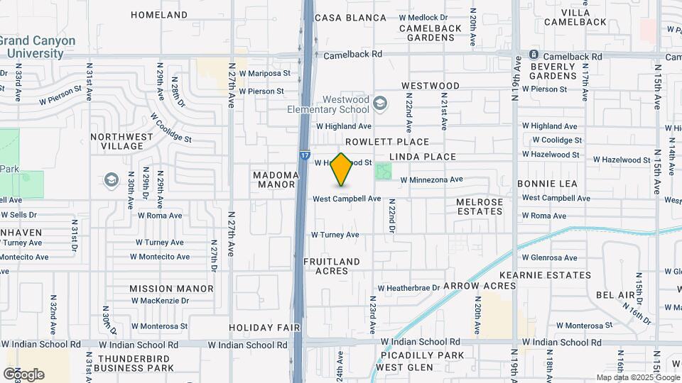 2368 West Campbell Ave Map and Location Details