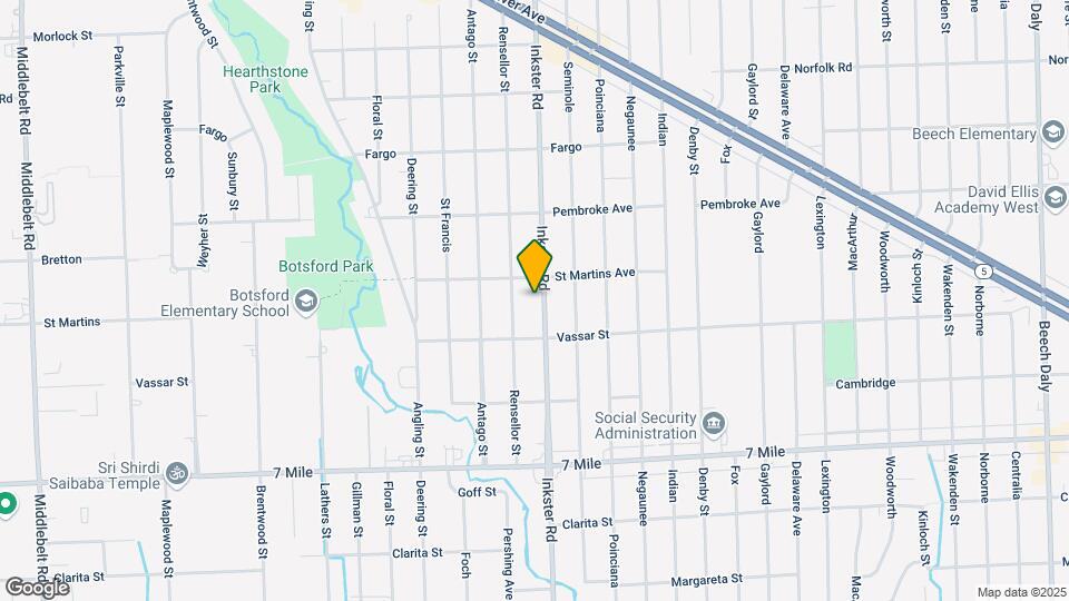 19461 Inkster Rd Mapa y Detalles de la Ubicación