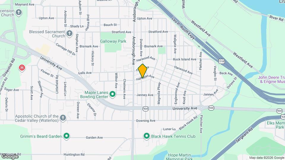 723 Hartman Ave Map and Location Details