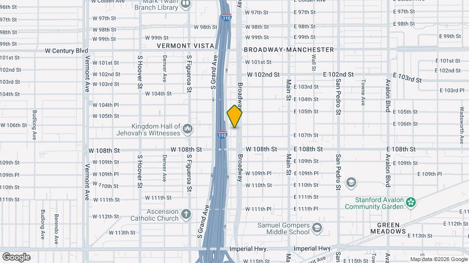 10617 S Broadway Map and Location Details