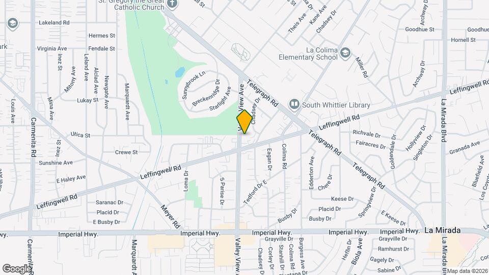 11738 Valley View Ave Map and Location Details