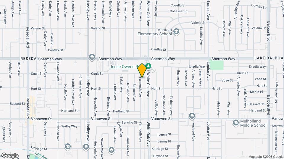 7034 Yarmouth Ave, Unit 7036 Map and Location Details