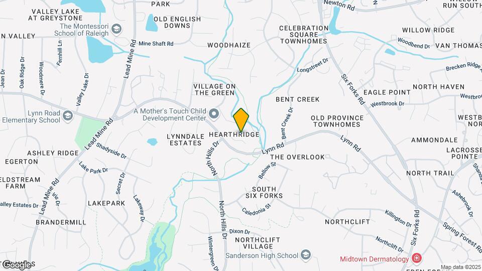 916 Hearthridge Rd Map and Location Details