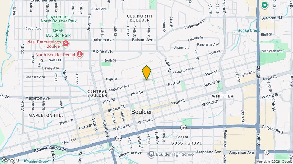 2240 17th St Map and Location Details