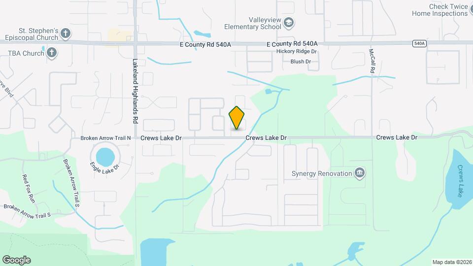 2609 Brookside Bluff Loop Map and Location Details