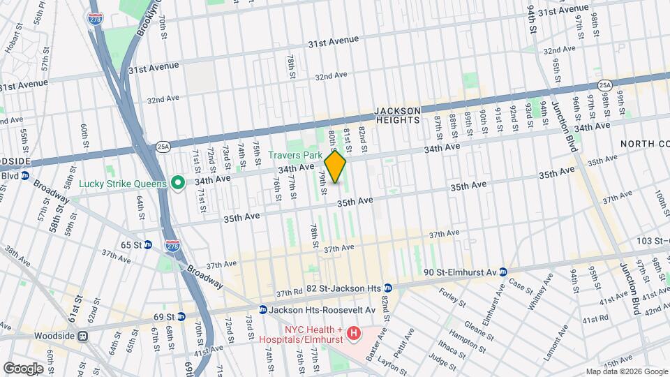 3442 80th St Map and Location Details