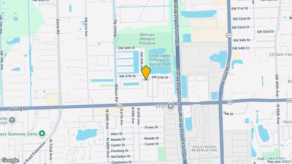 5731 SW 54th Terrace Map and Location Details