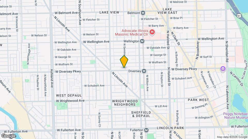 2800 N Seminary Ave, Unit 1S Map and Location Details