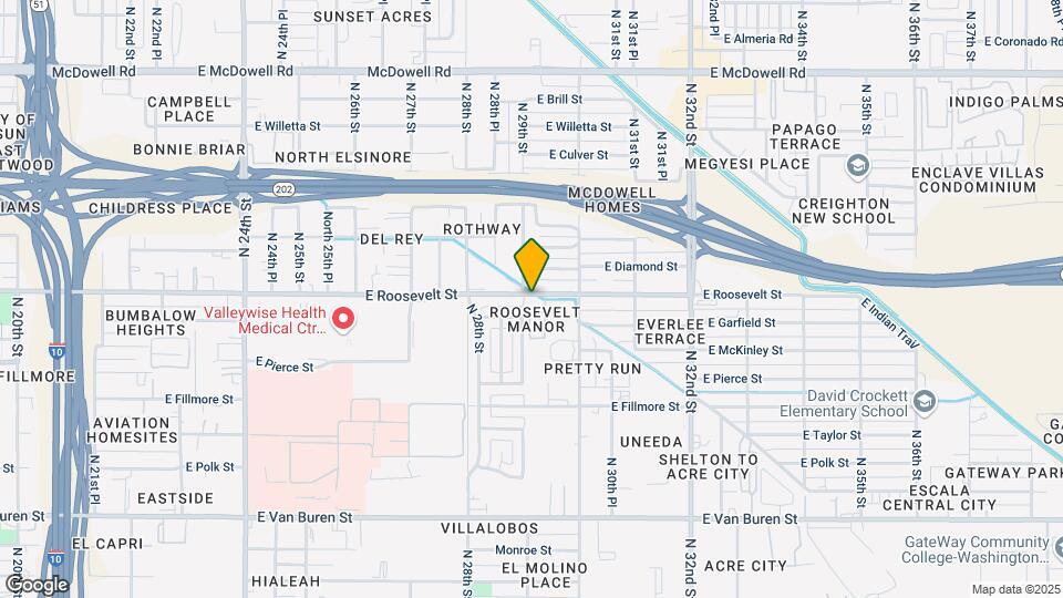 2901 East Roosevelt Street Map and Location Details