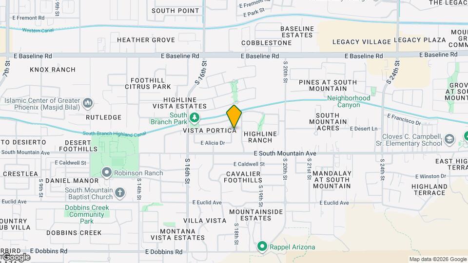 8207 S 18th St Map and Location Details