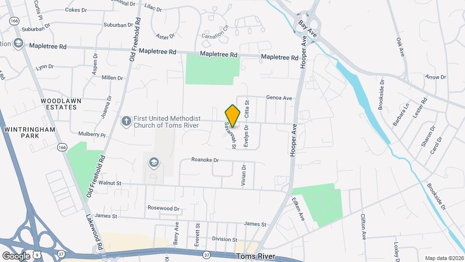 1053 Savannah St Map and Location Details
