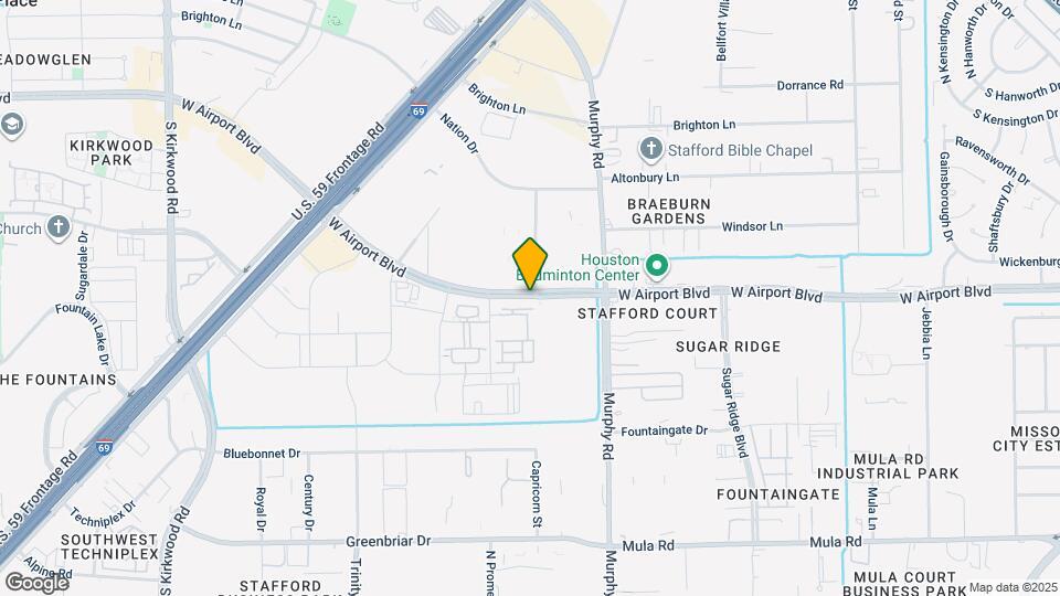 11107 W Airport Blvd Map and Location Details