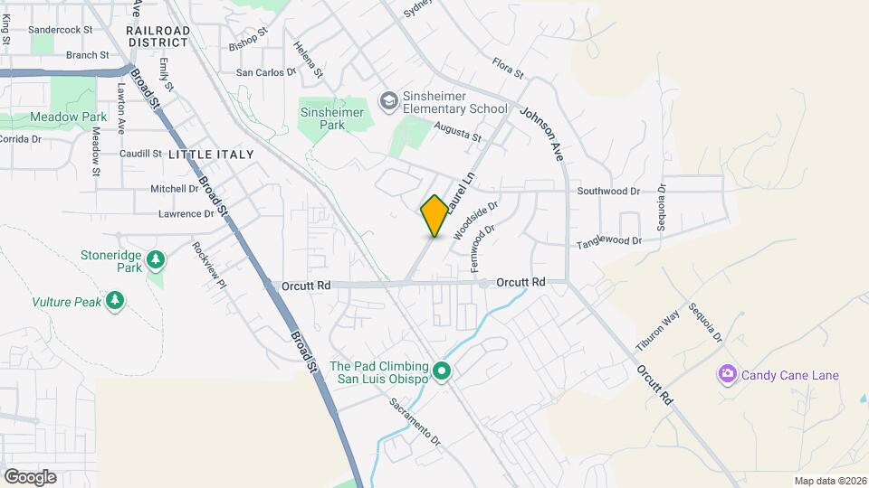 1133 Laurel Ln Map and Location Details