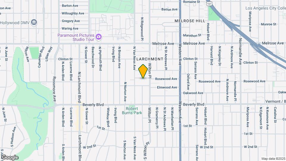 5026 Rosewood Ave Map and Location Details