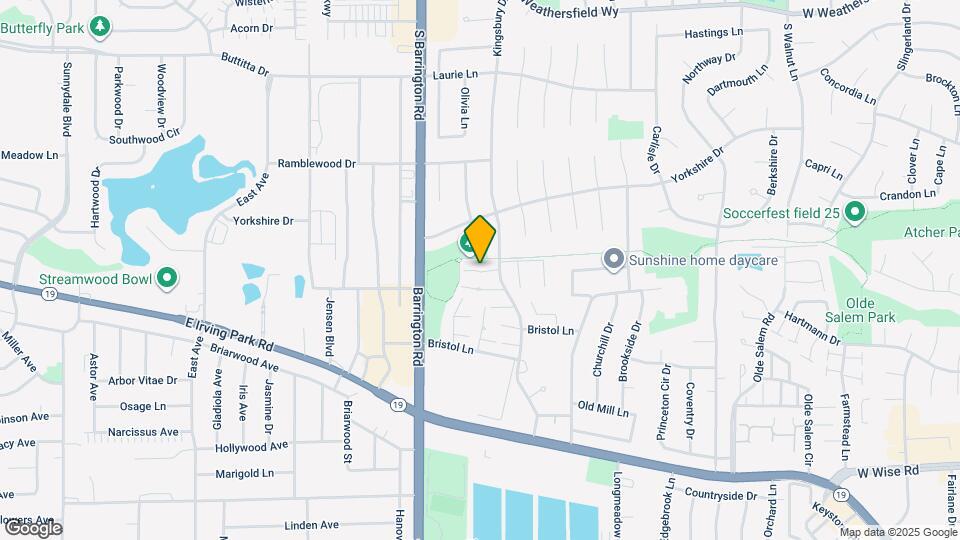 1319 Kingsbury Dr Map and Location Details