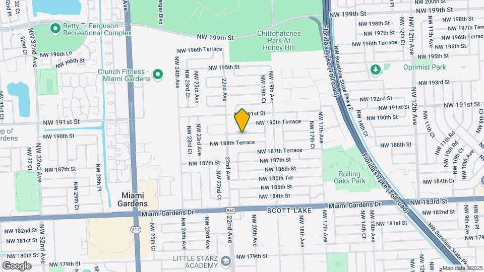 2060 NW 189th Terrace Map and Location Details