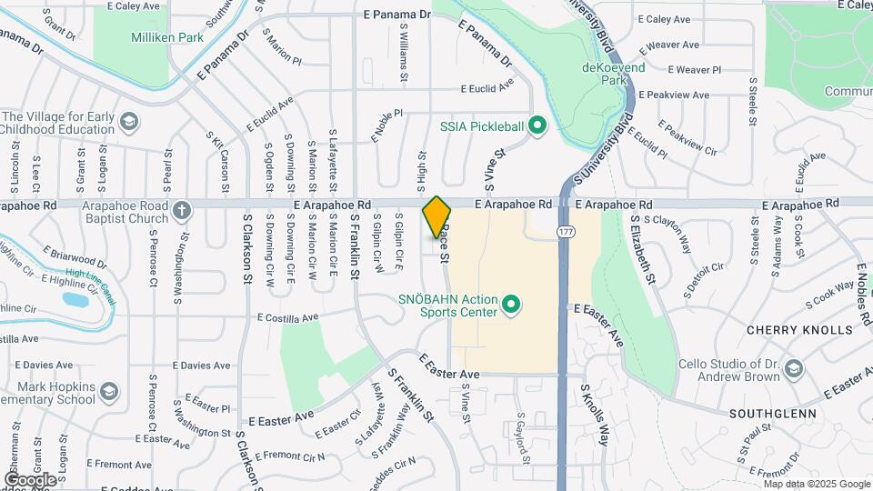 6781 S Race St Map and Location Details