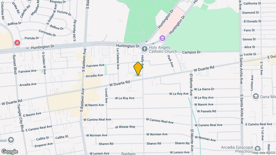 415 W Duarte Rd Map and Location Details