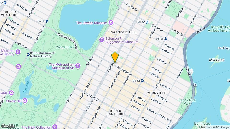 103 East 86th St Map and Location Details