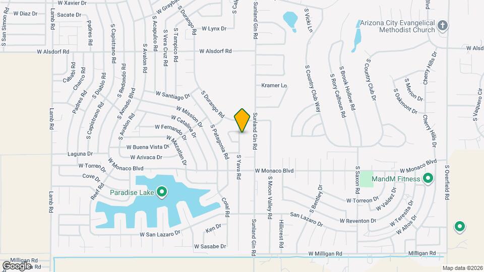 15147 S Yava Rd Map and Location Details