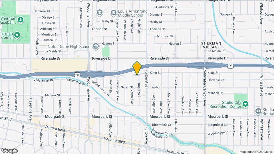 4643 Nagle Ave Map and Location Details