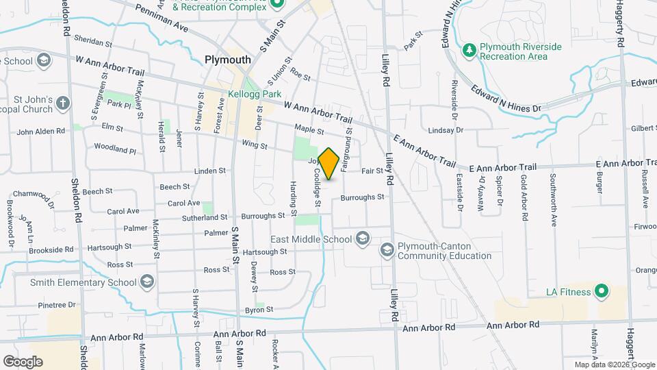 755 Coolidge St Map and Location Details