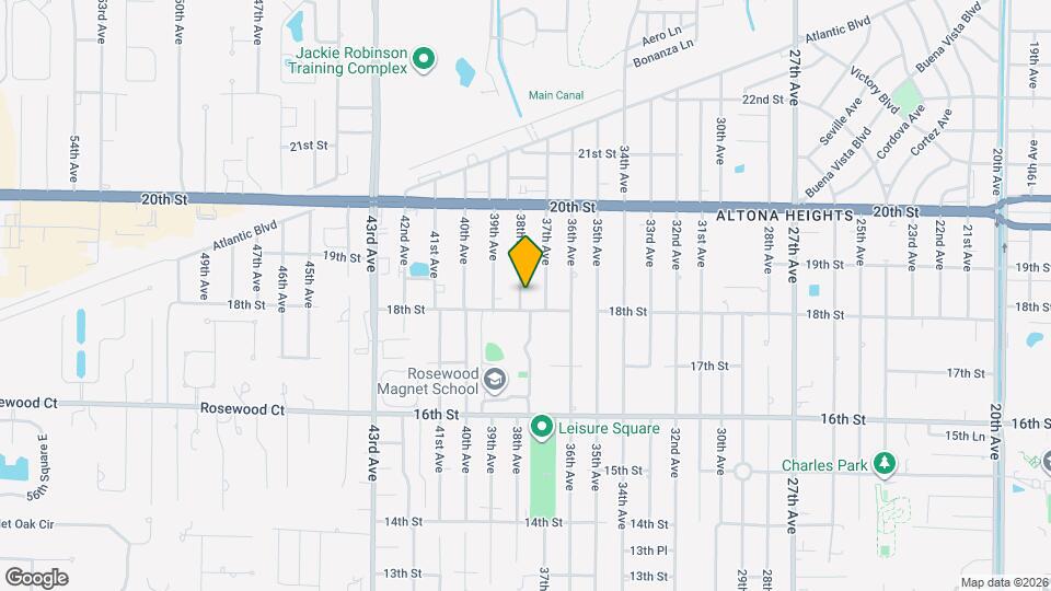 1826 38th Ave Mapa y Detalles de la Ubicación