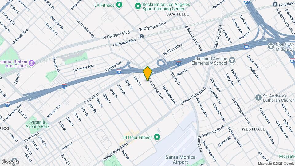 2427 S Centinela Ave Mapa y Detalles de la Ubicación