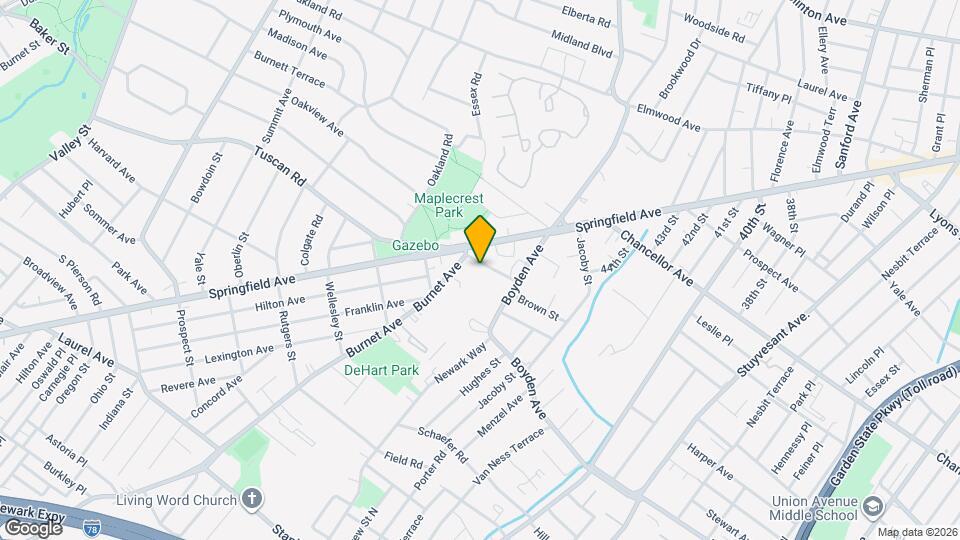 216 Tuscan Rd, Unit B (2nd Floor) Map and Location Details