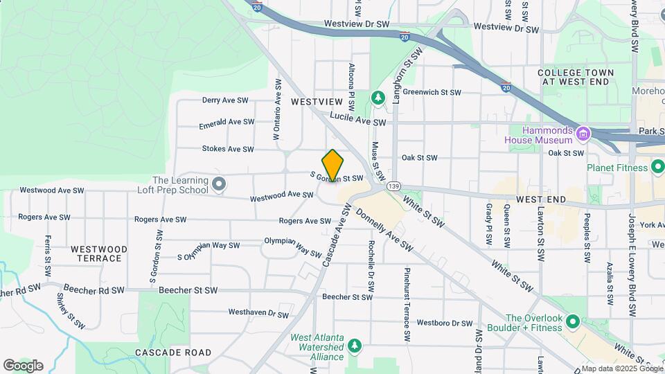 1480 S Gordon St SW Map and Location Details